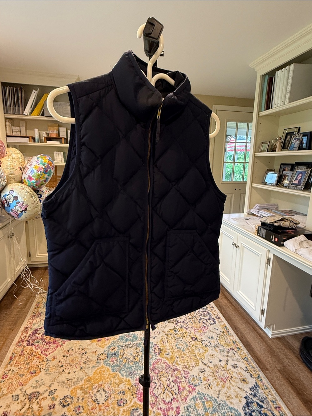 J. Crew Small Navy Quilted Vest